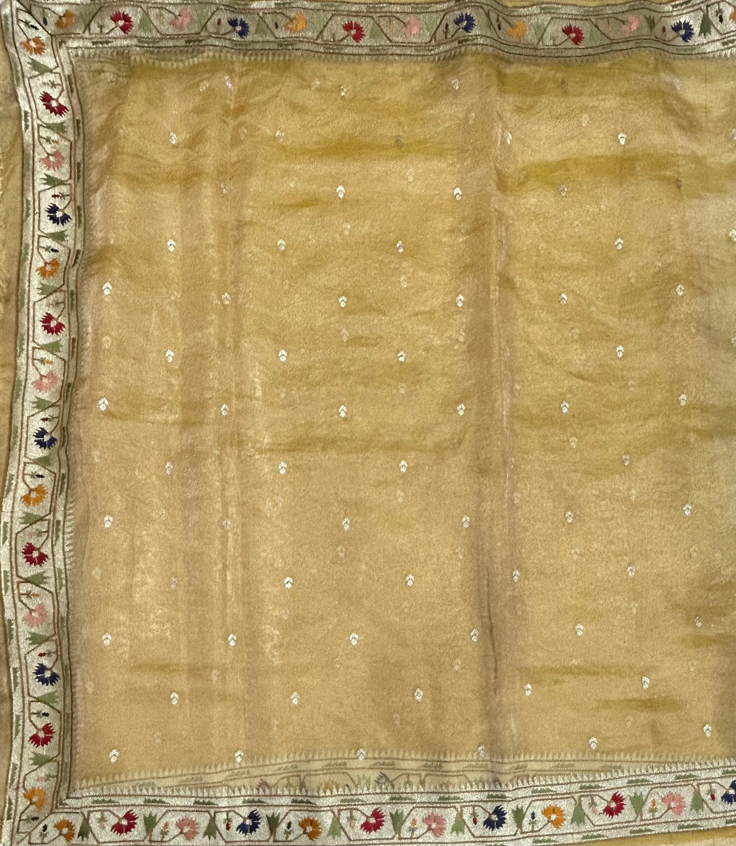 Pastel yellow Paithani border pure tissue 101 saree - Image 2